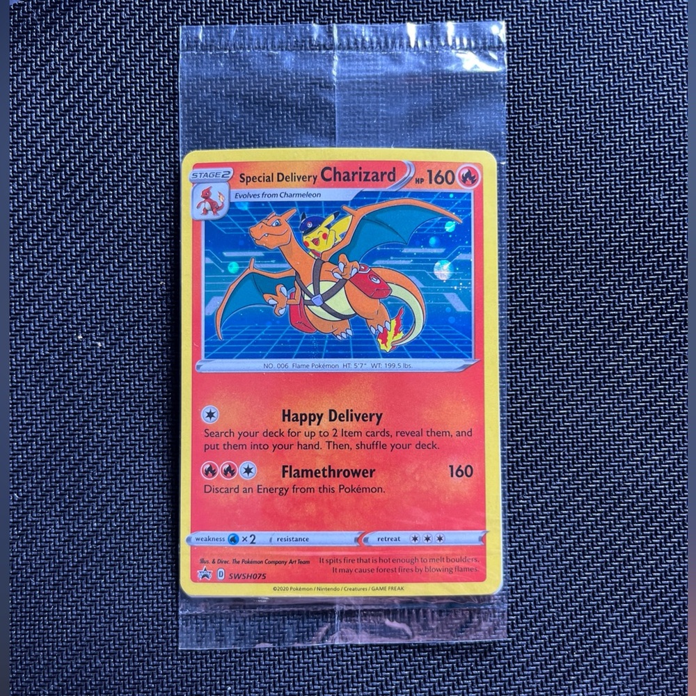 Special Delivery Charizard Promo SWSH075 Pokémon Card